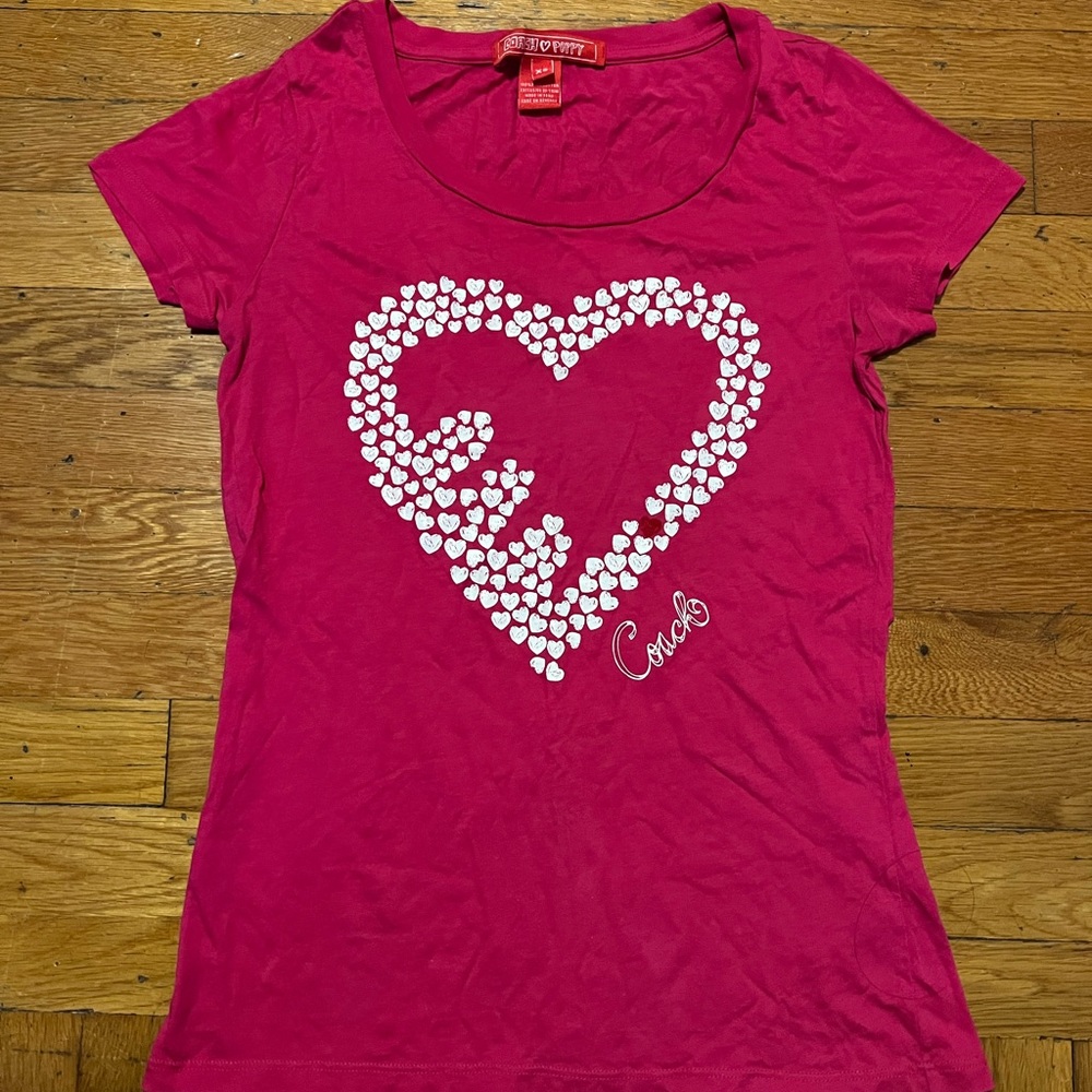 Coach Poppy Heart Tee